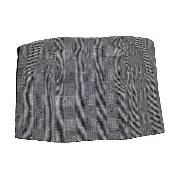 Generation Love Jennifer Plaid‎ Bustier Top NWT GRAY BLACK SZ XL $259 - Picture 4 of 5